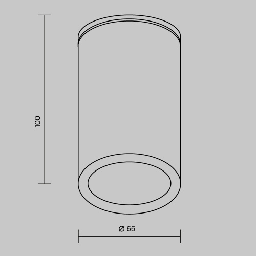 Уличный потолочный светильник Outdoor O307CL-01B
