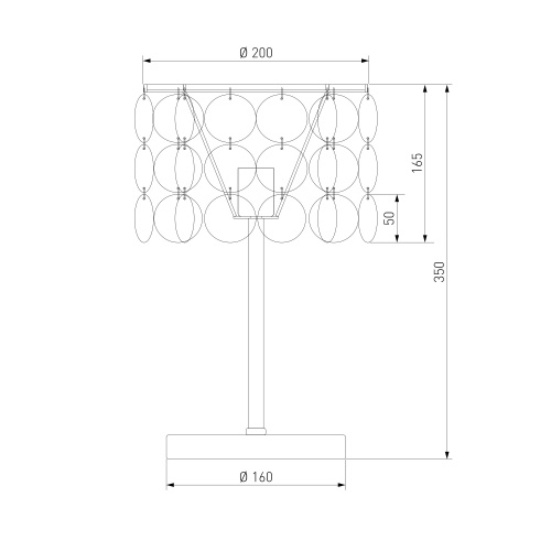 Настольный светильник хромперламутр Eurosvet 208101