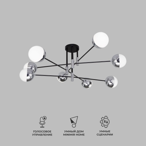 Потолочный светильник Eurosvet 70129/8 хром Smart
