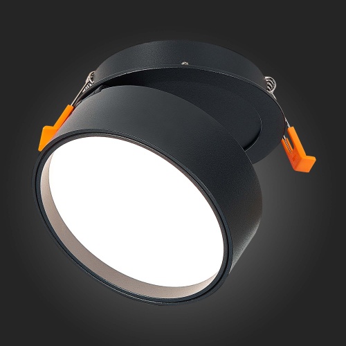 ST651.438.14 Встраиваемый поворотный светильник Черный LED 1*14W 3000K 1 100Lm Ra&gt;90 120° IP20 D105x Встраиваемые светильники