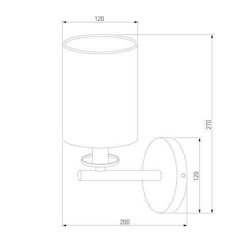 Настенный светильник Eurosvet 60146/1 латунь