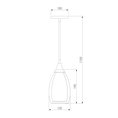 Подвесной светильник Eurosvet 50085/1 хром
