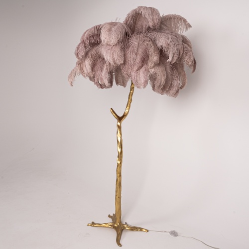 Торшер страусиные перья Feather Lamp A MODERN GRAND TOUR розовый 189583-22