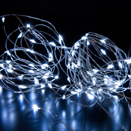 Гирлянда бытовая электрическая нить Eurosvet 400-008 белый