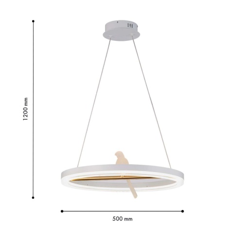 Подвесная люстра F-Promo 4653-1P, подвесная люстра, D500xH250/1300, LEDx25W, 1500LM, 4000K, included