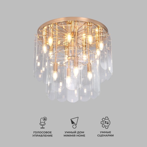 Потолочный светильник Eurosvet 60170 золото Smart