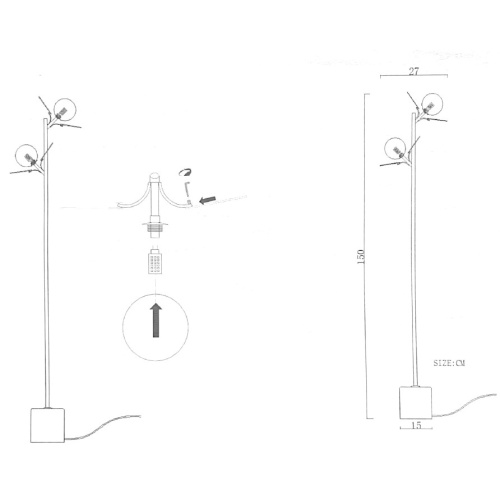 Торшер Light Of Matisse Fl 3 White от Imperiumloft 191869-26