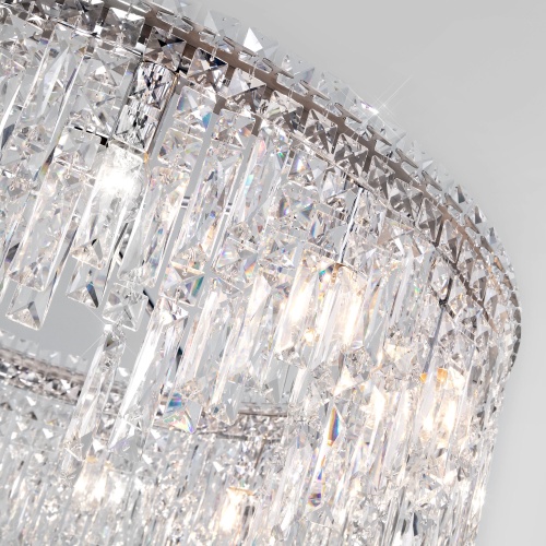  Eurosvet 60159/ подвесной светильник/ хром/ прозрачный хрусталь Strotskis Smart