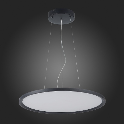 ST602.443.56 Светильник подвесной Черный LED 1*56W 4000K 5 040Lm Ra&gt;80 120 IP20 D600xH36 185-265V Подвесные светильники