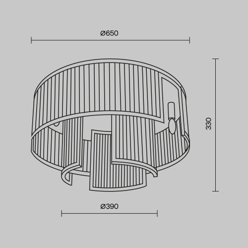 Потолочный светильник Maytoni MOD174CL-09G