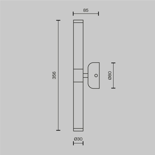 Настенный светильник (бра) Maytoni MOD106WL-L10G3K