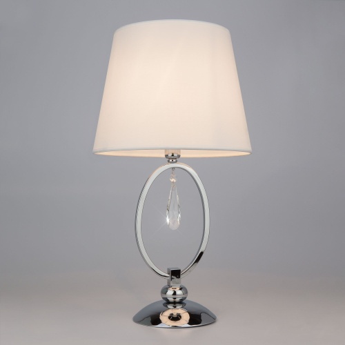 Настольный светильник Eurosvet 01055/1 хром/прозрачный хрусталь Strotskis