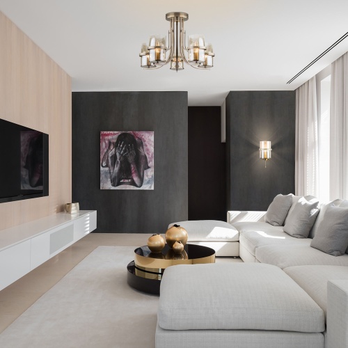 Потолочный светильник Eurosvet 60085/5 античная бронза