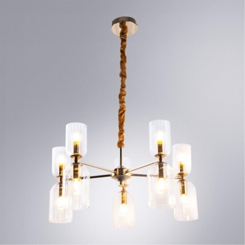 Подвесная люстра Arte lamp A1623LM-10GO СВЕТИЛЬНИК ПОДВЕСНОЙ