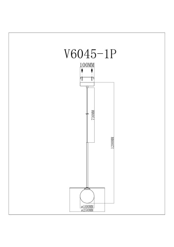 Подвесной светильник Moderli V6045-1P Scrumbel