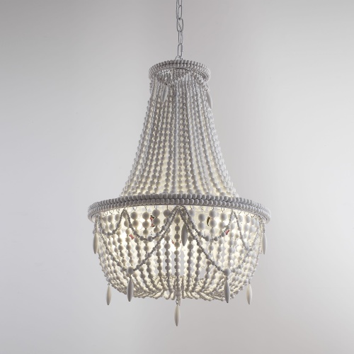 Люстра Rh Anselme White Wood Large Chandelier от Imperiumloft 84548-22