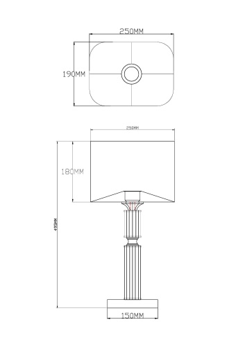 Настольная лампа Moderli V2621-1T Katar