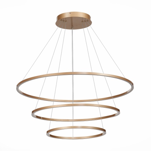 ST605.203.114 Cветильник подвесной SMART ST-Luce Золотистый/Белый LED 1*114W 2800-6500K AURA