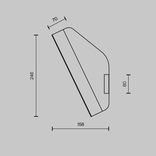 Настенный светильник (бра) Maytoni MOD417WL-01B