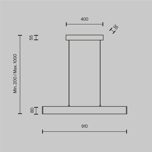 Подвесной светильник Technical P010PL-L23W4K