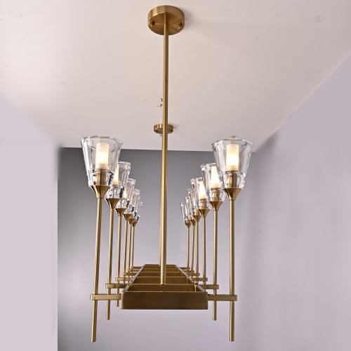 Люстра Torche De Verre Linear Chandelier 12 от Imperiumloft 74929-22