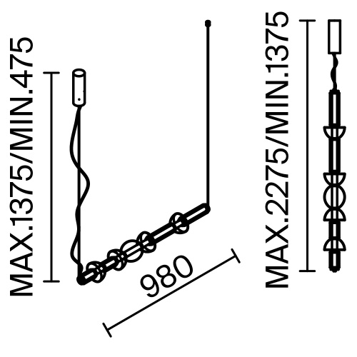 Подвесной светильник Maytoni MOD210PL-L39B3K