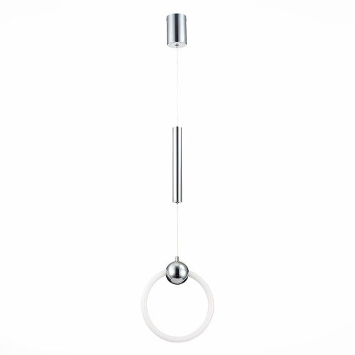 SL1578.103.01 Подвес ST-Luce Хром/Белый,Хром LED 1*15W 3000K GIERA