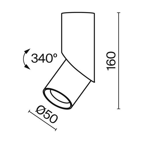 Потолочный светильник Technical C027CL-L10B4K