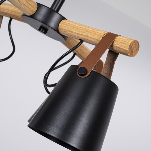 Люстра на штанге NATURA C8 black 178002-26