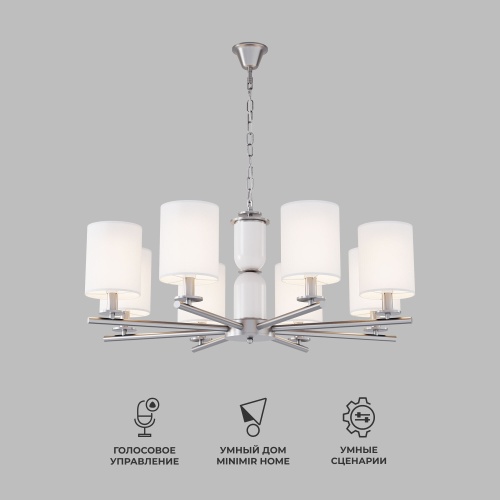 Потолочный светильник Eurosvet 60146/8 никель Smart