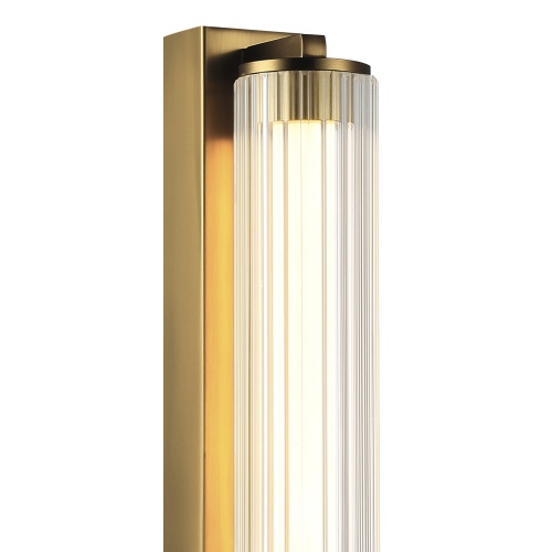 SL6224.301.01 Светильник настенный ST-Luce Латунь/Прозрачный LED 1*8W 4000K БАМБУ