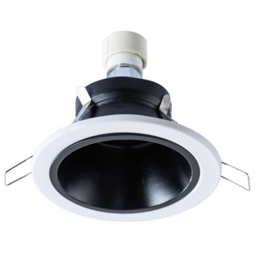 Точечный встраиваемый светильник Arte lamp A6663PL-1BK Светильник потолочный встраиваемый TAURUS для MR16 Ø110x50мм черный+белый IP20 монтаж Ø90мм