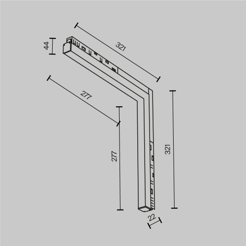 Трековый светильник Technical TR102-24W-DS-W