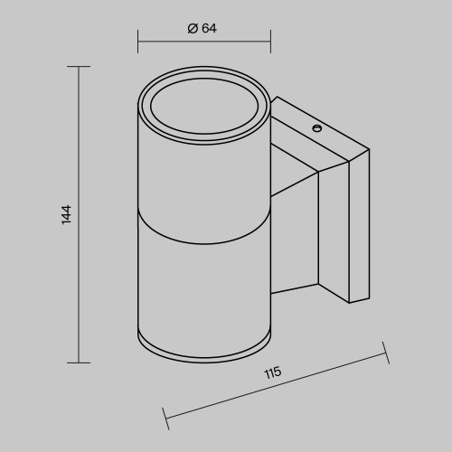 Уличный настенный светильник Outdoor O574WL-01W