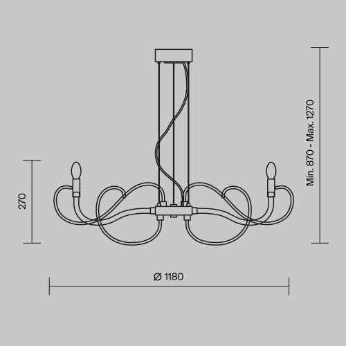Люстра Maytoni MOD051PL-09TR