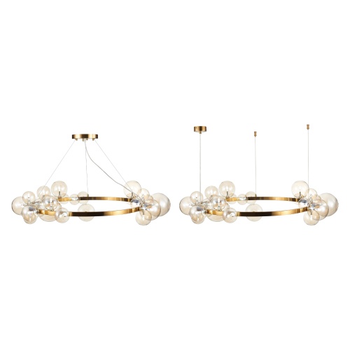 SL1165.303.24 Светильник подвесной ST-Luce Бронза/Коньячный G4 24*5W НЕКТОН