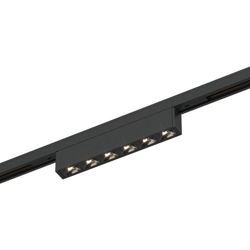 ST666.446.05 Магнитный трековый светильник Черный LED 1*5W 4000K 220Lm Ra&gt;90  IP20 L100xW10xH18 24V SUPER5