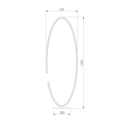 Напольный светильник Eurosvet 80415/1 сатин-никель