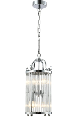 Светильник подвесной Crystal Lux TADEO SP4 D200 CHROME/TRANSPARENTE