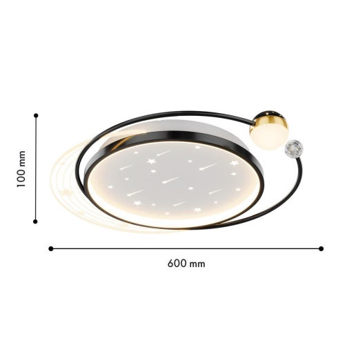 Потолочный светильник F-Promo 4742-5C, потолочный светильник, L500xW600xH100, LEDx34W/68W, 1800/3000LM, 3000/4500/6000K, included, remote control
