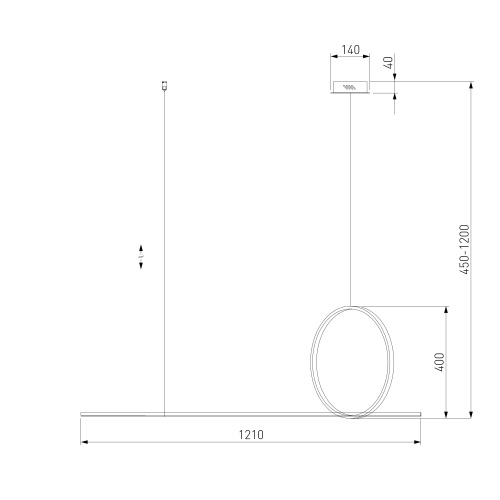 Подвесной светильник Eurosvet 90266/1 золото