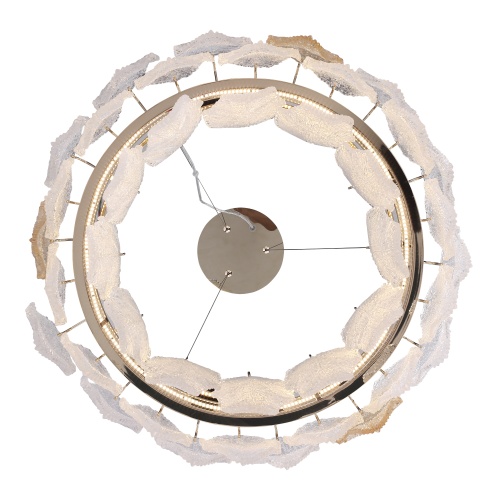 SL6135.213.01 Светильник подвесной ST-Luce золотистый/белый, янтарный LED 1*42W 3000K ЛАЙТА