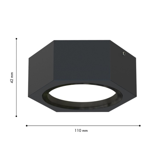 Уличный накладной светильник Favourite 4667-1U, уличный светильник, L110xW95xH42, 1xGX53LEDx15W, IP54, excluded