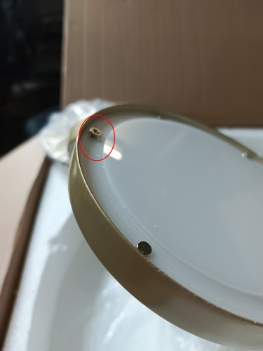 utsenka-SL6508.203.01 Светильник подвесной ST-Luce Матово Золотистый/Белый LED 1*60W 4000K RIO