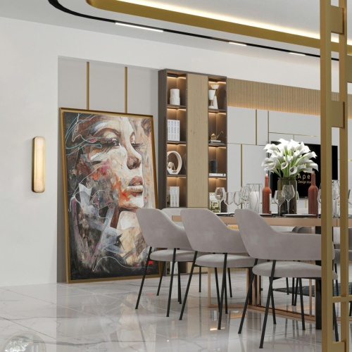 Бра Favourite 4727-1W, настенный светильник, D80xW105xH500, LEDx24W, 1920LM, 3000K, IP44, included