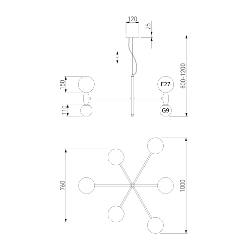 Потолочный светильник белый Smart Eurosvet 30182