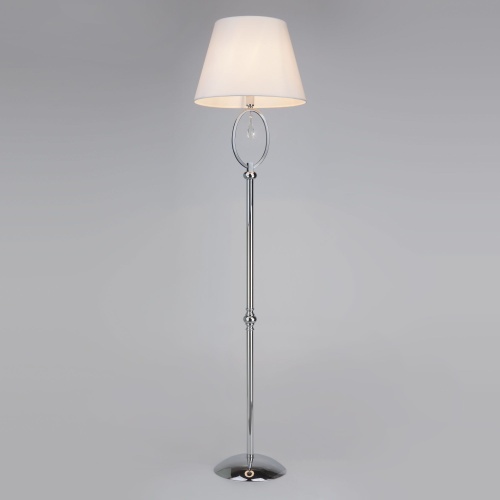 Напольный светильник Eurosvet 01056/1 хром/прозрачный хрусталь Strotskis