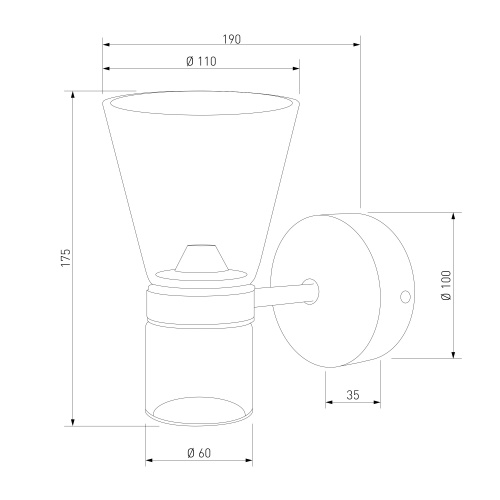 Настенный светильник Eurosvet 201053 LED черный
