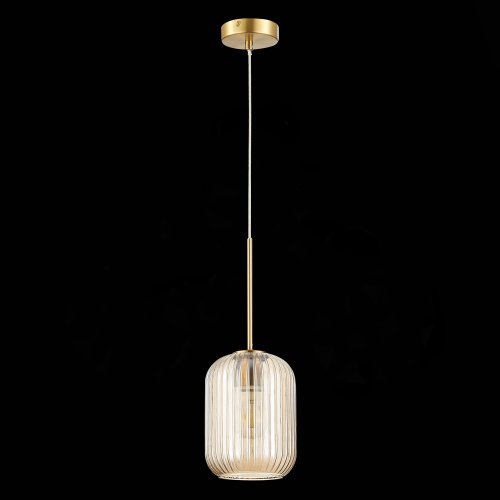 SL1154.333.01 Светильник подвесной ST-Luce Латунь/Коньячный E27 1*60W GRAN