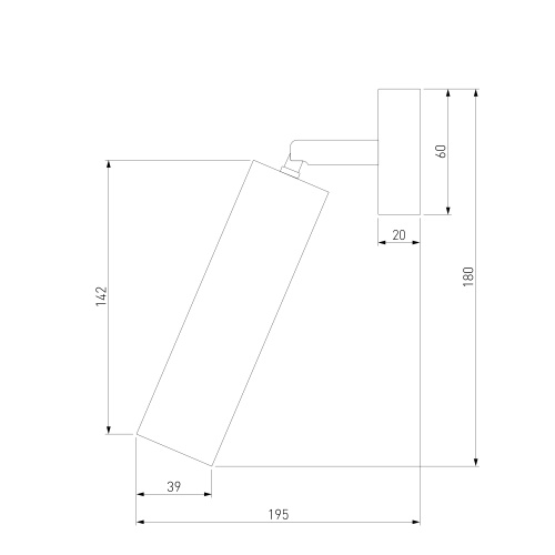 Настенный светильник Eurosvet 20128/1 LED белый